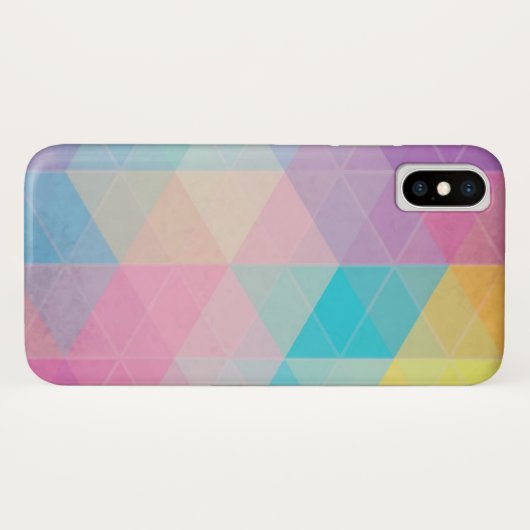 Kleurrijke abstracte driehoeken achtergrond Case-Mate iPhone case (Achterkant (horizontaal))