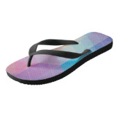 Kleurrijke abstracte driehoeken achtergrond teenslippers (Schuin)