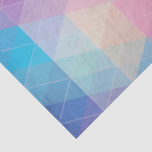 Kleurrijke abstracte driehoeken achtergrond tissuepapier (Detail)