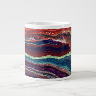 Kleurrijke Abstracte Drinkbeker Jaar 1 Extra Grote Beker