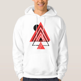 Kleurrijke Abstracte elementen Shirt, moderne hood Hoodie