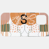 Kleurrijke Abstracte esthesie Aangepaste monogram  Case-Mate iPhone Case (Achterkant (horizontaal))