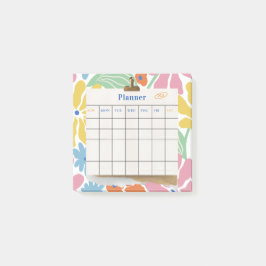 Kleurrijke Abstracte Esthetische Maandplanner 2025 Post-it® Notes