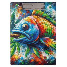 Kleurrijke Abstracte Fish Wall Decor Art Klembord