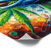 Kleurrijke Abstracte Fish Wall Decor Art Poster (Hoek)