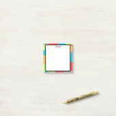 Kleurrijke Abstracte Frame Plaknotities Post-it® Notes (Op bureau)