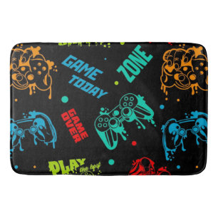 Kleurrijke Abstracte Gamers Boy Badkamer Decor Badmat