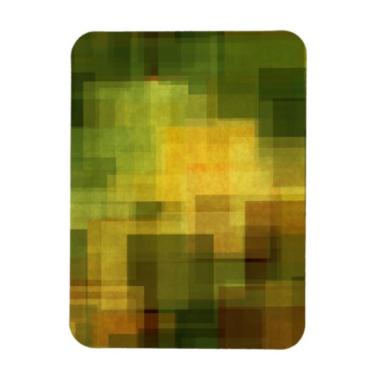 , kleurrijke abstracte geometrie 2 magneet (Verticaal)