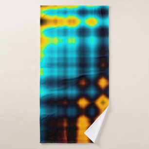 Kleurrijke abstracte geometrische achtergrond met  badhanddoek