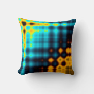 Kleurrijke abstracte geometrische achtergrond met  kussen