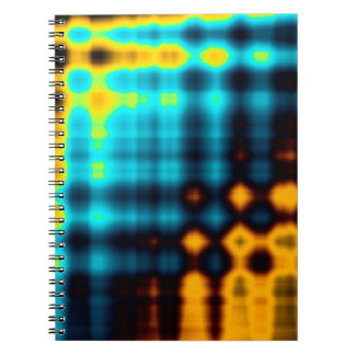 Kleurrijke abstracte geometrische achtergrond met  notitieboek