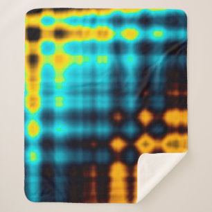 Kleurrijke abstracte geometrische achtergrond met  sherpa deken