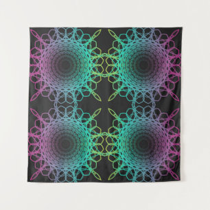 Kleurrijke abstracte geometrische kant naadloos pa wandkleed