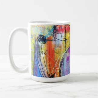 Kleurrijke Abstracte Geometrische Koffiemok