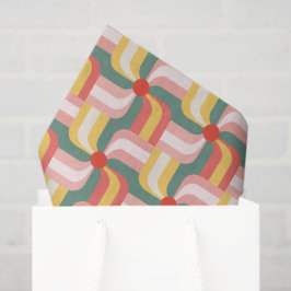 Kleurrijke Abstracte geometrische speldenwielen Tissuepapier