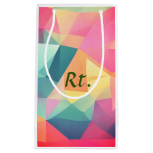 Kleurrijke abstracte geometrische vormen voegen le klein cadeauzakje