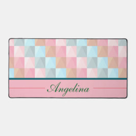 Kleurrijke Abstracte gepersonaliseerde bureaumat