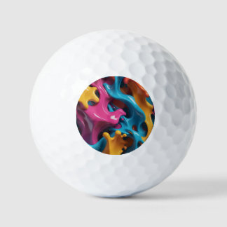 Kleurrijke Abstracte Golfbal Golfballen