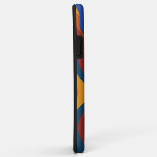 Kleurrijke Abstracte Golven Hoesje-Mate Case-Mate iPhone Case (Achterkant/rechts)