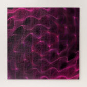 Kleurrijke Abstracte golven zwarte achtergrond Legpuzzel (Horizontaal)