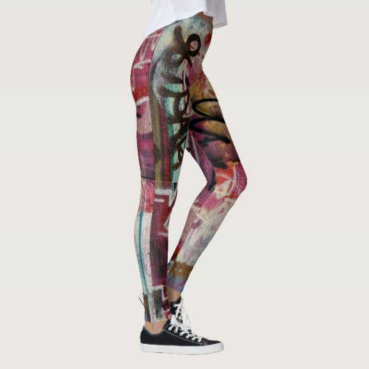Kleurrijke Abstracte Graffiti Street Art Leggings (Rechts)