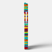 Kleurrijke Abstracte horizontale strepen Case-Mate iPhone Case (Achterkant / Links)