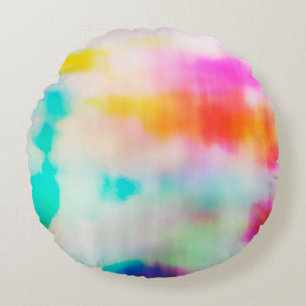  kleurrijke abstracte illustratieachtergrond. rond kussen