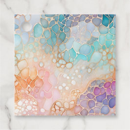 Kleurrijke Abstracte Ink Art Gift Labels