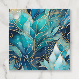 Kleurrijke Abstracte Ink Art Gift Labels