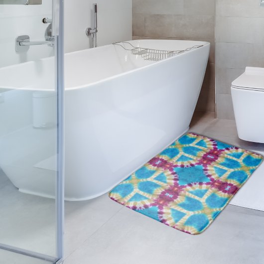Kleurrijke Abstracte Kaleidoscoop Tie Dye Pattern Badmat