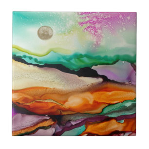 Kleurrijke Abstracte keramische Tegel Tegeltje