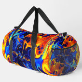 Kleurrijke abstracte kleur golvend plunjezak (Rechterhoek)