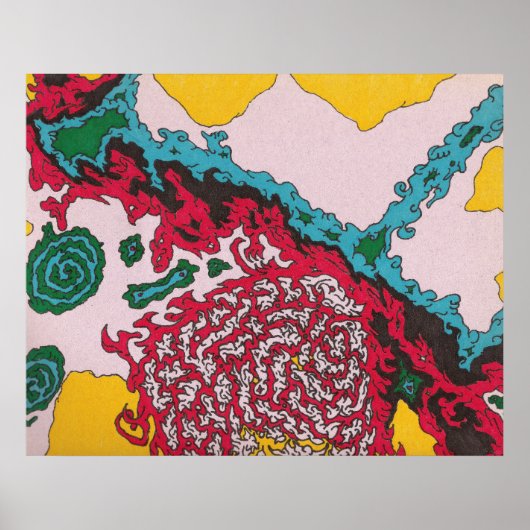 Kleurrijke Abstracte kosmische creatie art design Poster (Voorkant)