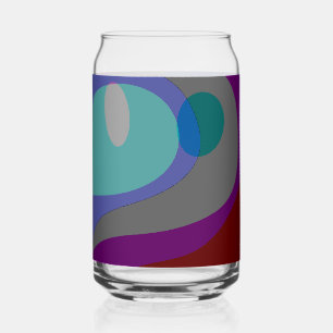 Kleurrijke Abstracte kunst 613 Blikvorm Glas