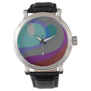 Kleurrijke Abstracte kunst 613 Horloge
