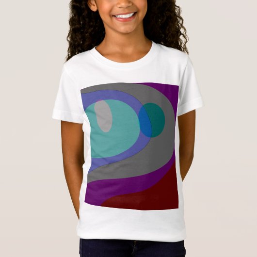 Kleurrijke Abstracte kunst 613 T-shirt (Voorkant)