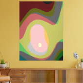 Kleurrijke Abstracte Kunst 921 Canvas Afdruk (Insitu (Woonkamer))