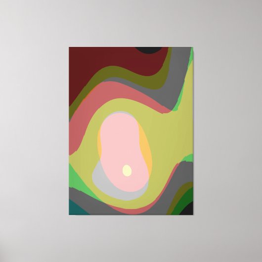 Kleurrijke Abstracte Kunst 921 Canvas Afdruk (Voorkant)