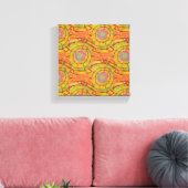 Kleurrijke Abstracte kunst Canvas Afdruk (Insitu (Woonkamer))