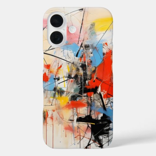 Kleurrijke Abstracte kunst Case-Mate iPhone Case (Achterkant)