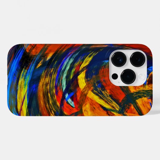Kleurrijke Abstracte kunst Case-Mate iPhone Case (Achterkant (horizontaal))