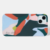 Kleurrijke Abstracte kunst Custom Name Case-Mate iPhone Case (Achterkant (horizontaal))