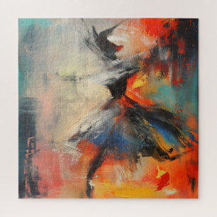 Kleurrijke Abstracte Kunst Danser Legpuzzel