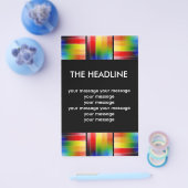 kleurrijke Abstracte kunst Flyer (Enkel)