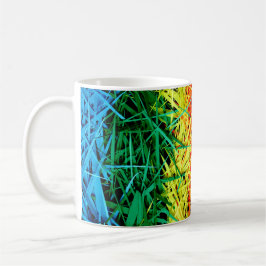 Kleurrijke abstracte kunst koffiemok