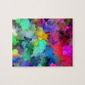 Kleurrijke Abstracte kunst Legpuzzel (Horizontaal)