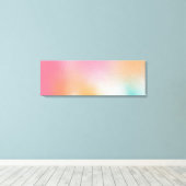 Kleurrijke Abstracte kunst Modern Geel Groen Rood  Canvas Afdruk (Insitu (Houten vloer))