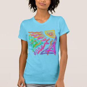 Kleurrijke Abstracte kunst om te Draag T-shirt