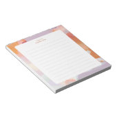 Kleurrijke Abstracte Kunst Persoonlijk  Notitieblok (Schuin)