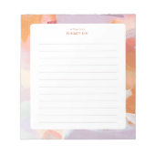 Kleurrijke Abstracte Kunst Persoonlijk  Notitieblok (Voorkant)